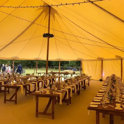 EXTRA WIDE RUST TABLE HIRE WATFORD