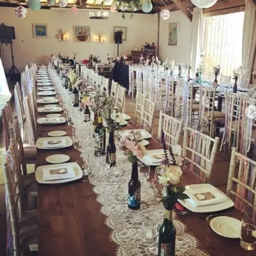 EXTRA WIDE RUSTIC TABLE HIRE Buckinghamshire