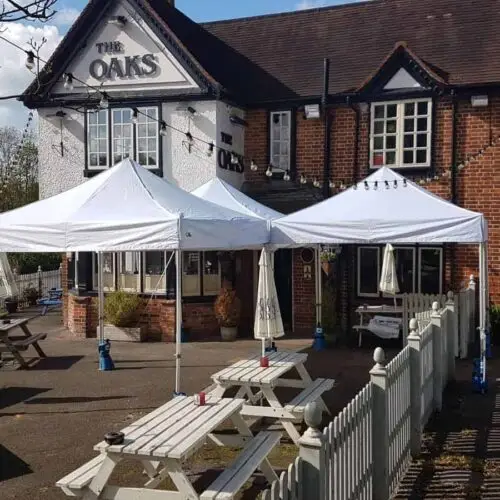 White 3M X 3M Gazebo With Sidewalls